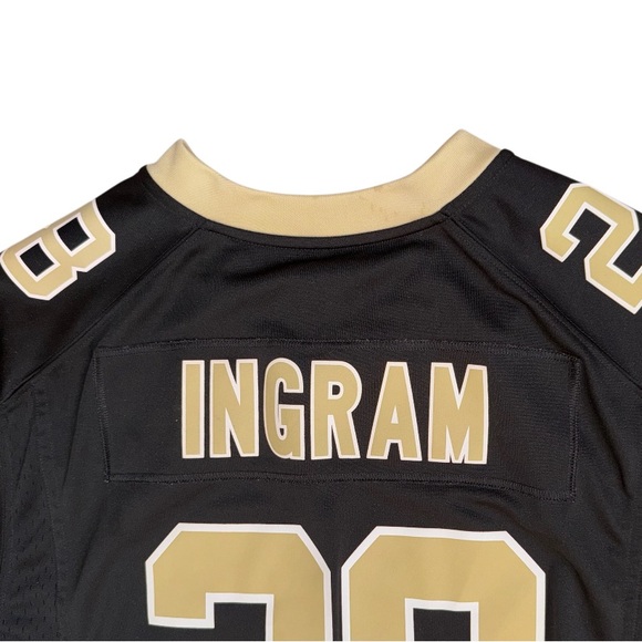 Nike 🏈 NFL NEW ORLEANS SAINTS #28 Ingram football jersey Men’s size Large - Picture 10 of 14